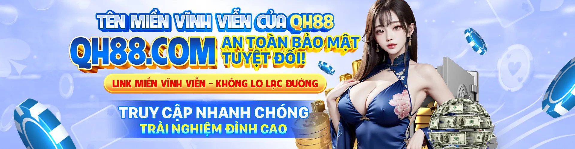 Banner khuyến mãi casino trực tuyến qibet win